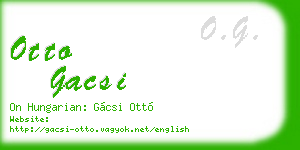 otto gacsi business card